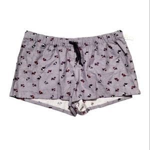 Xhilaration XL Scottish Terrier Pajama Shorts Gray
